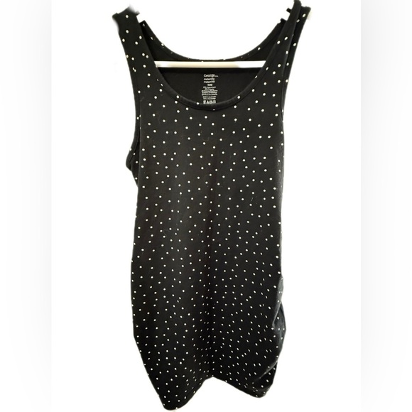 Black Polka Dot Tank Top - Picture 1 of 3